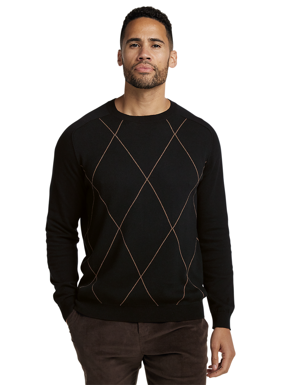 Alternate Image of Cotton Crew Neck Sweater-1