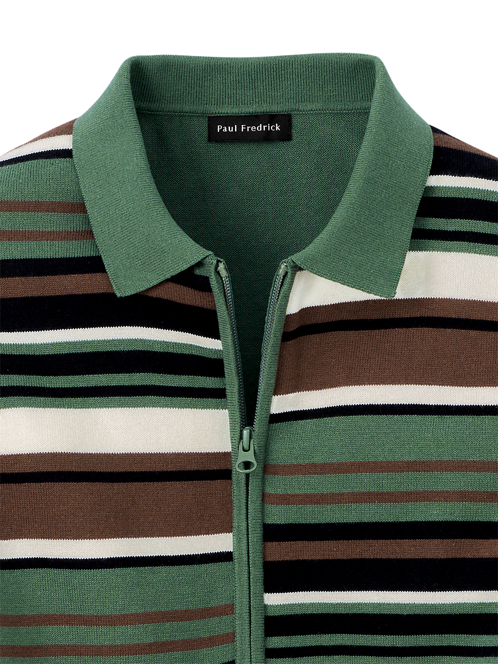 Alternate Image of Cotton Full Zip Polo-5