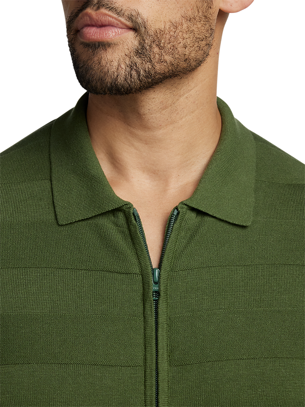 Alternate Image of Cotton Full Zip Polo-2