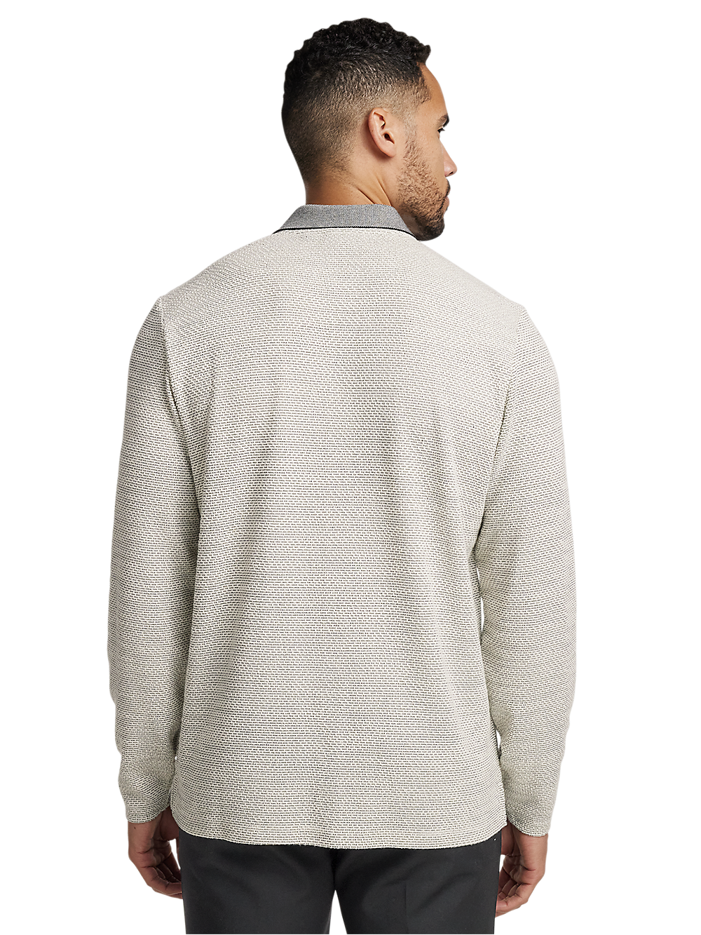 Alternate Image of Polyester Blend Button Front Polo-4