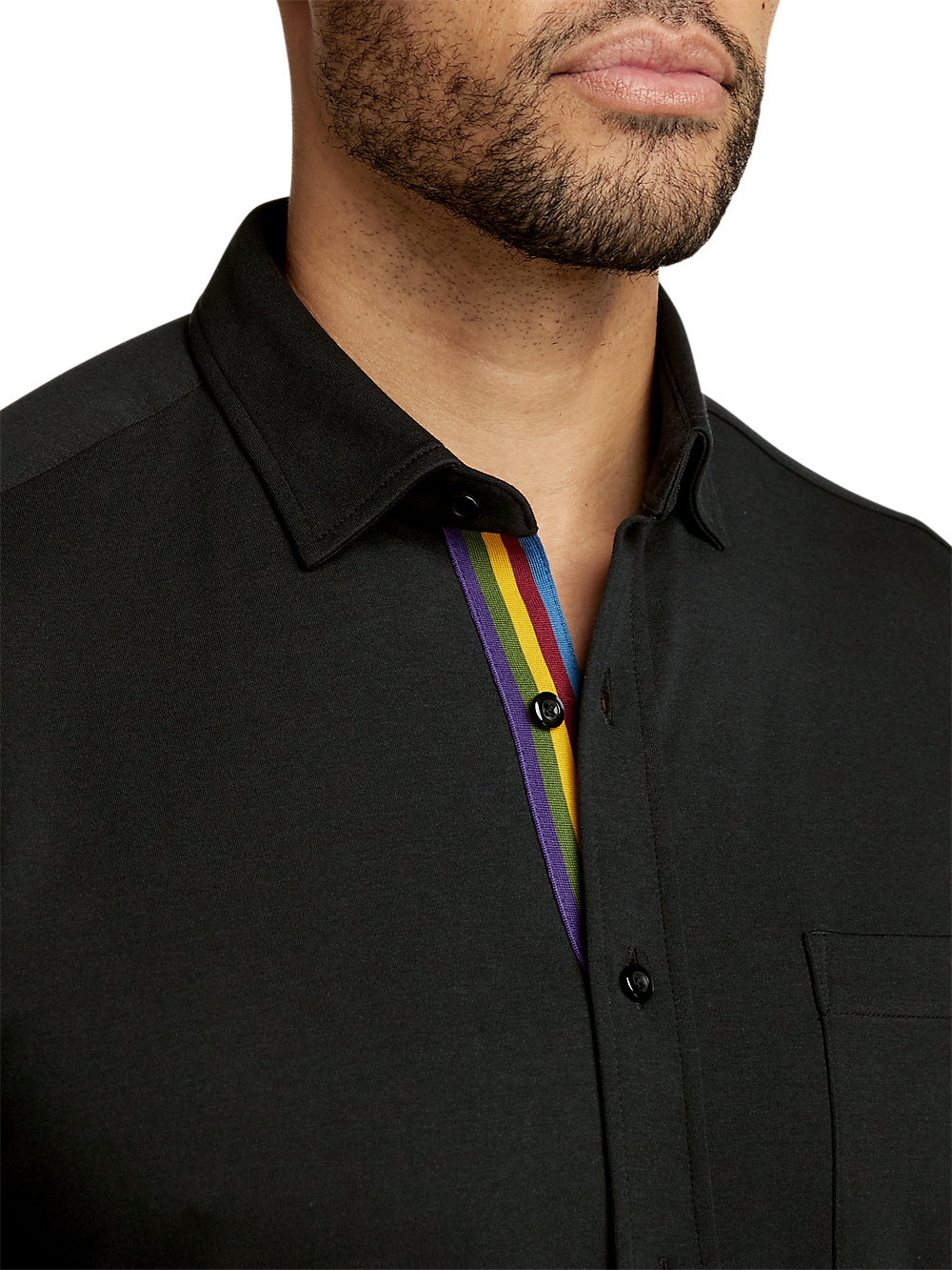 Alternate Image of Mercerized Cotton Button Front Polo-2