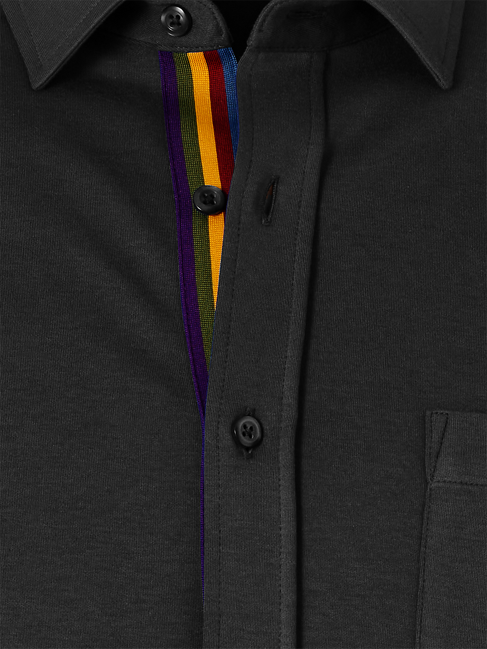 Alternate Image of Mercerized Cotton Button Front Polo-5