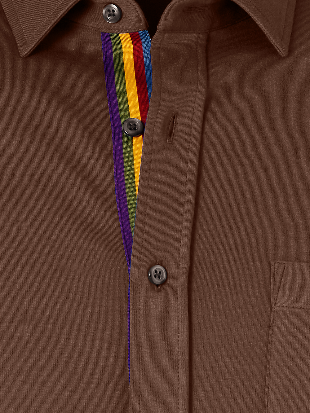 Alternate Image of Mercerized Cotton Button Front Polo-5