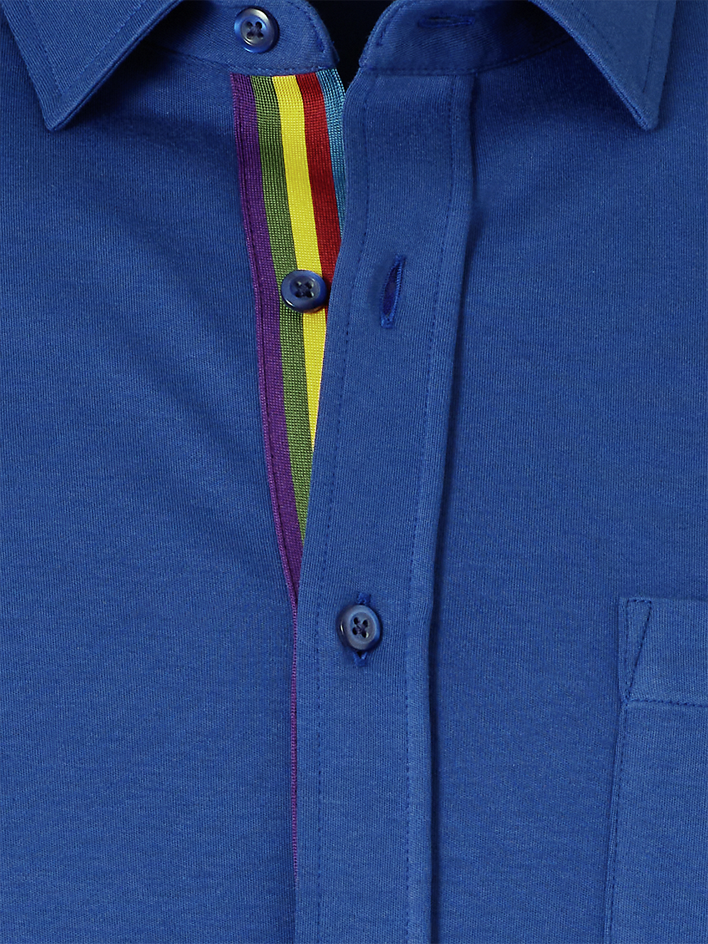 Alternate Image of Mercerized Cotton Button Front Polo-5