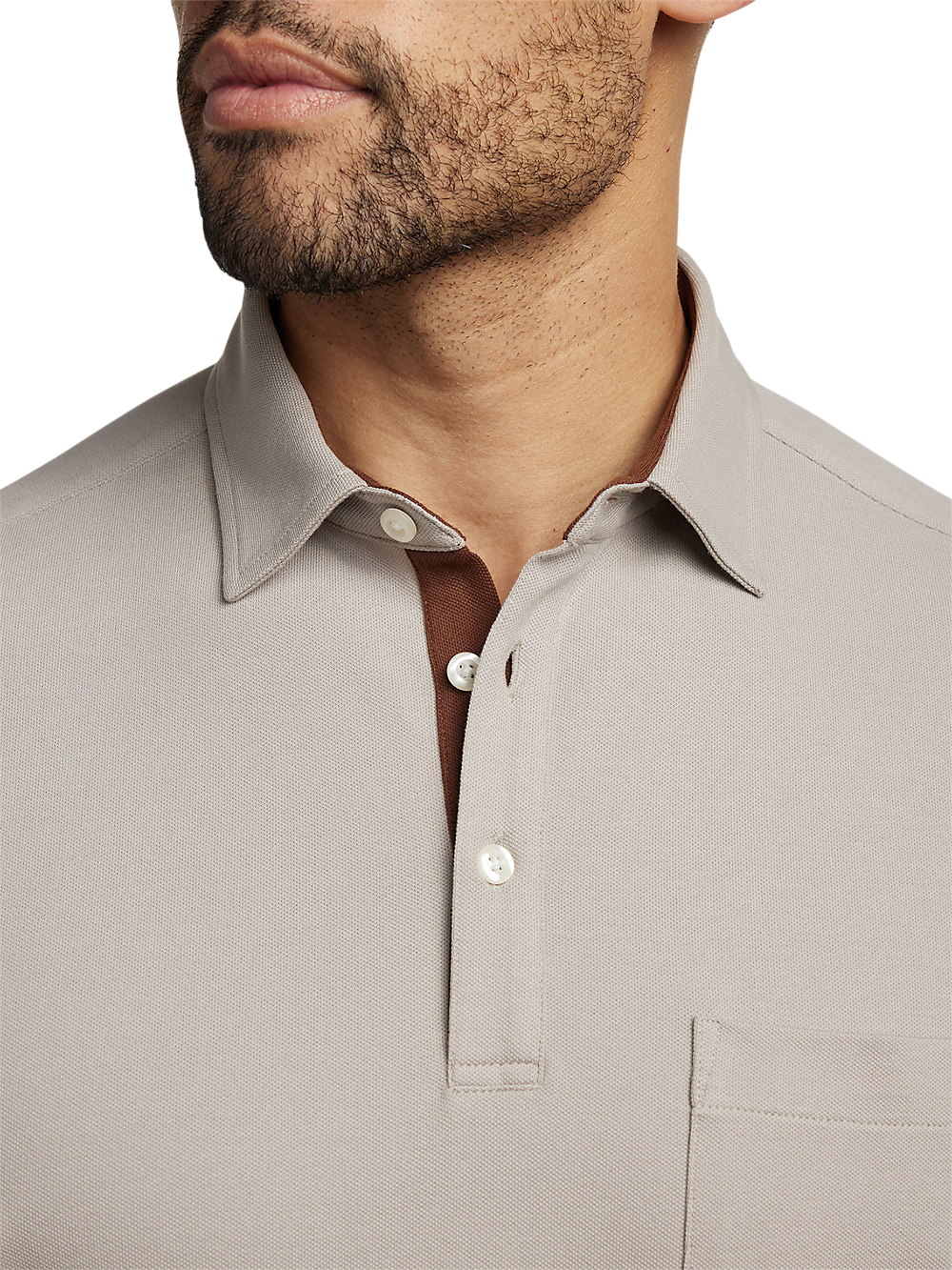 Alternate Image of Cotton/spandex Pique Three Button Polo-2