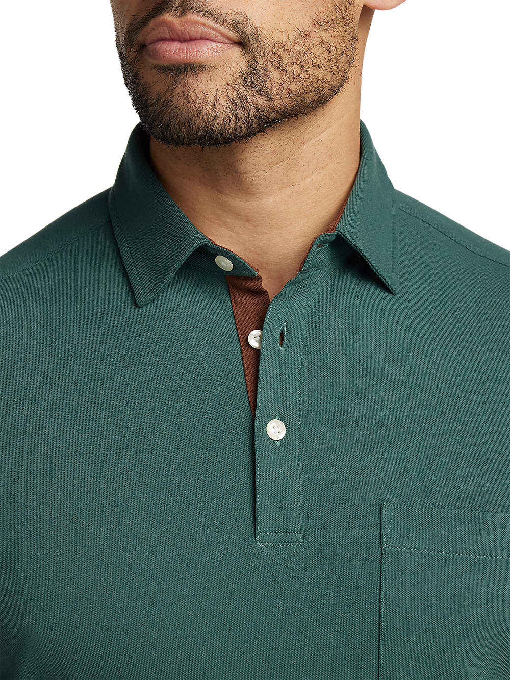 Alternate Image of Cotton/spandex Pique Three Button Polo-2