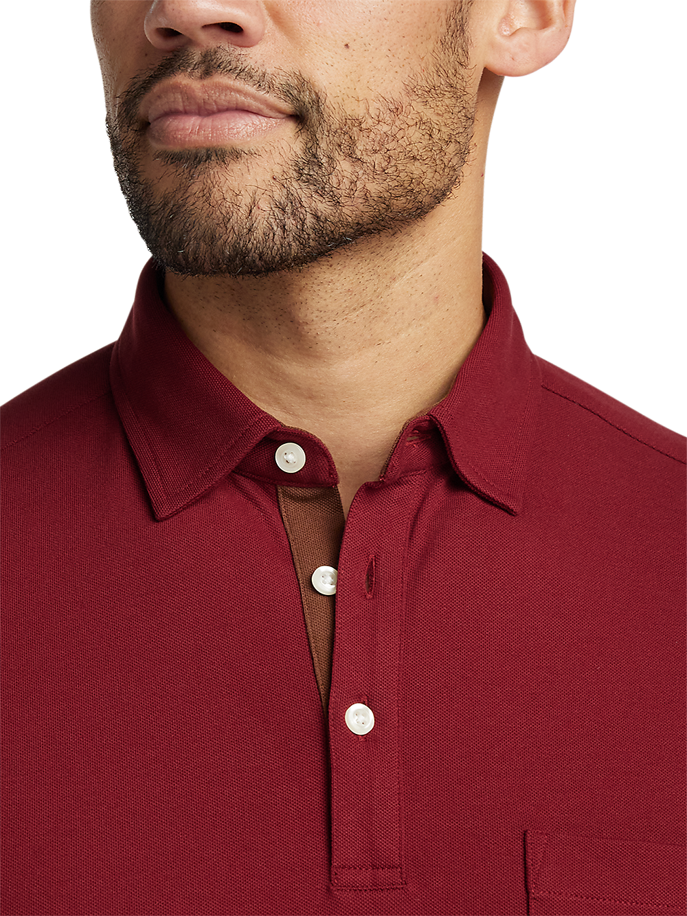 Alternate Image of Cotton/spandex Pique Three Button Polo-2