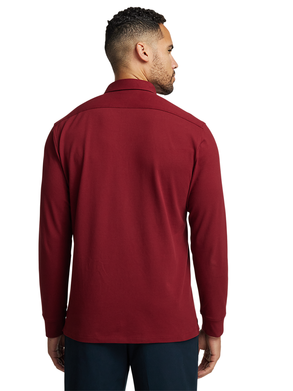 Alternate Image of Cotton/spandex Pique Three Button Polo-4