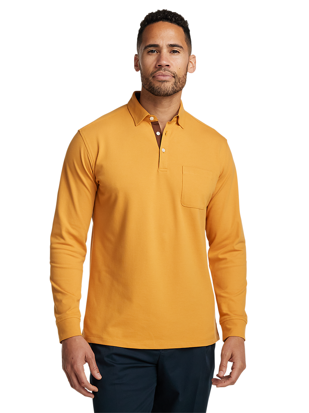 Alternate Image of Cotton/spandex Pique Three Button Polo-1