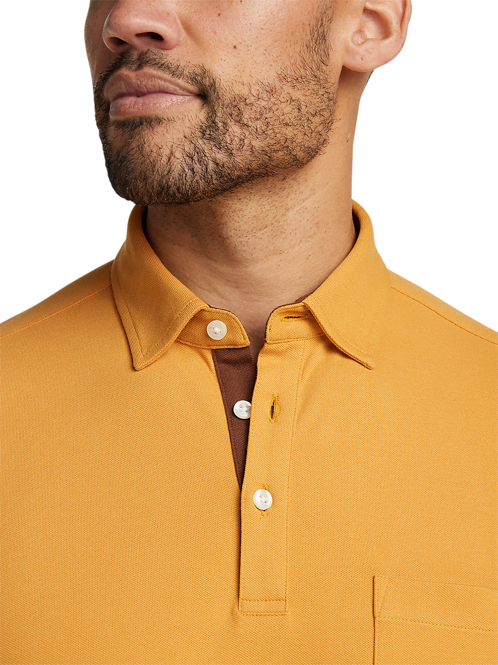 Alternate Image of Cotton/spandex Pique Three Button Polo-2