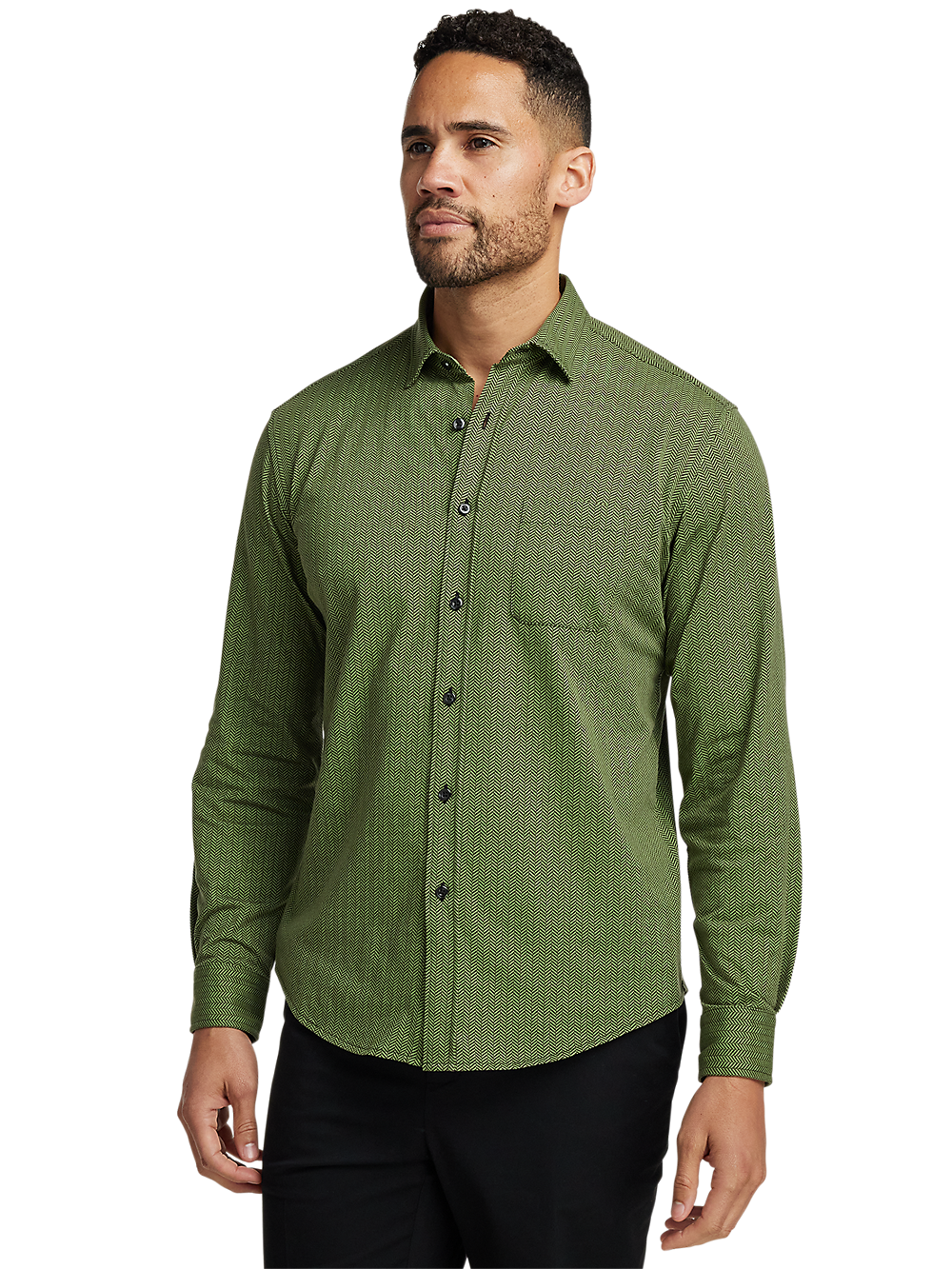 Alternate Image of Cotton Button Front Polo-1