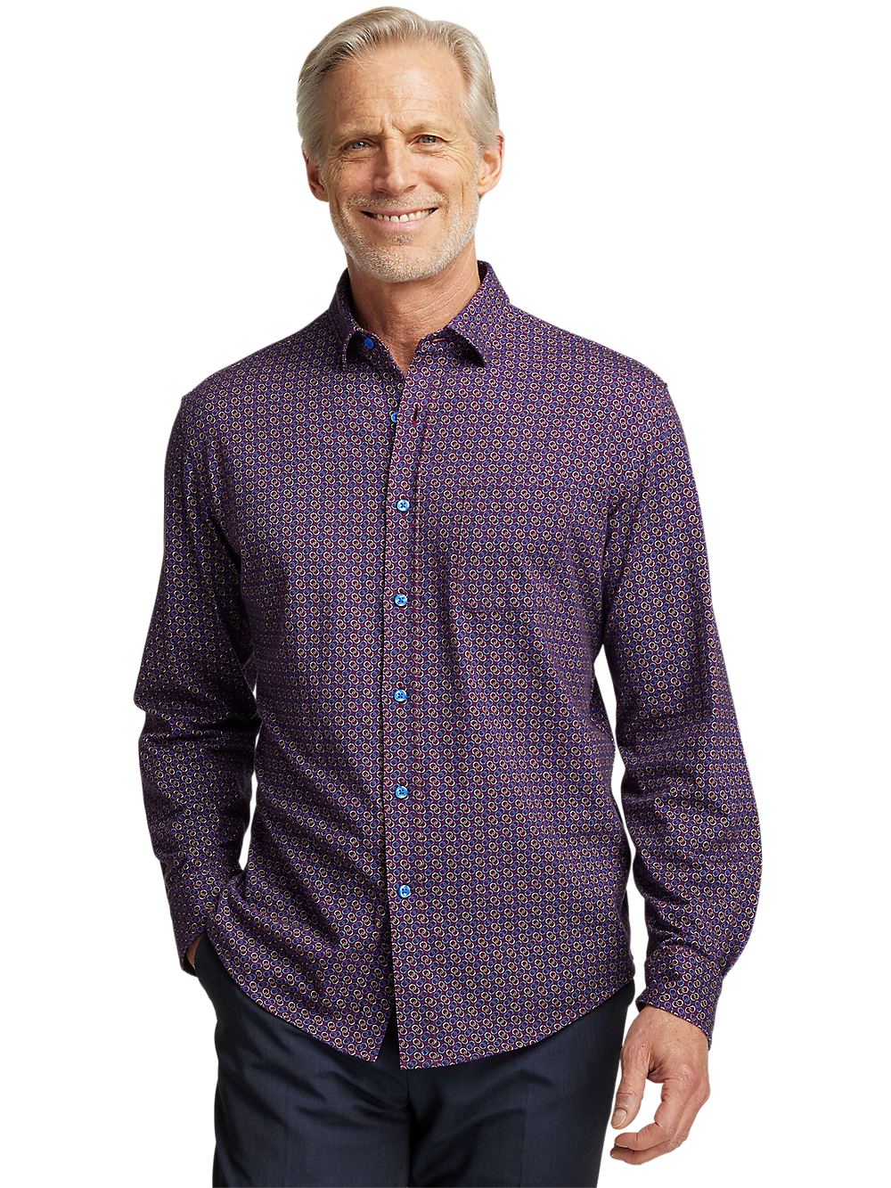 Alternate Image of Cotton Button Front Polo-1