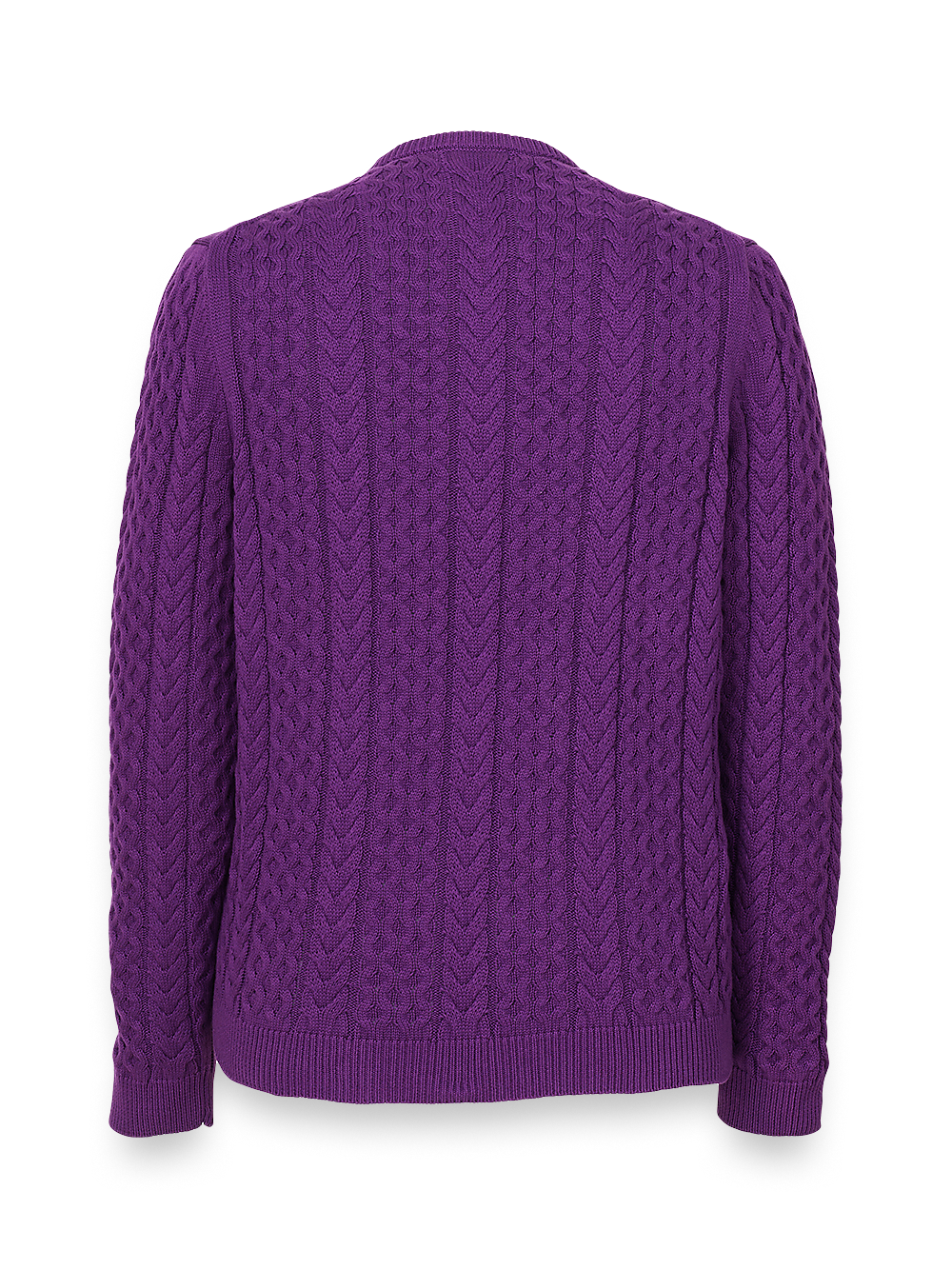 Alternate Image of Cotton Cable Crew Neck Sweater-2