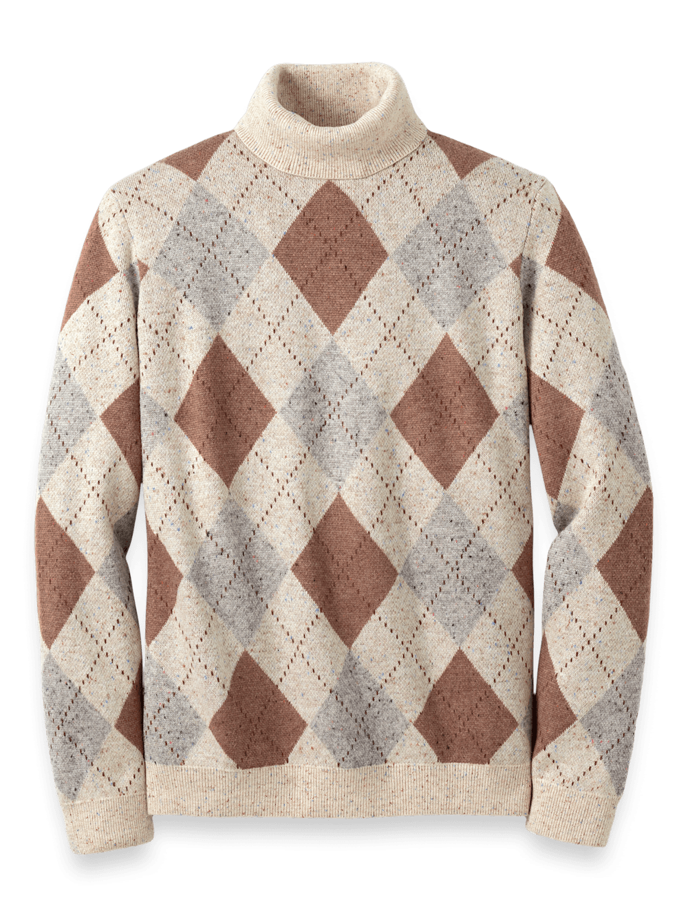 Product Image of Donegal Turtleneck Sweater-Ivory Multi