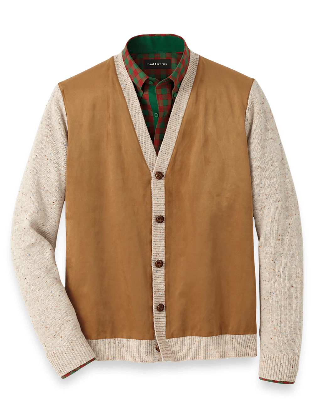 Product Image of Donegal Button Front Cardigan Sweater-Ivory