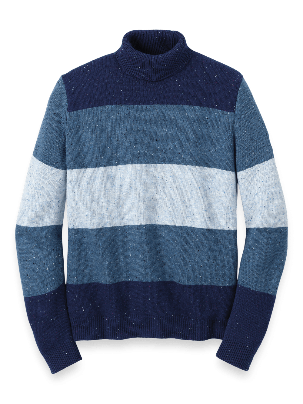 Product Image of Donegal Turtleneck Sweater-Blue