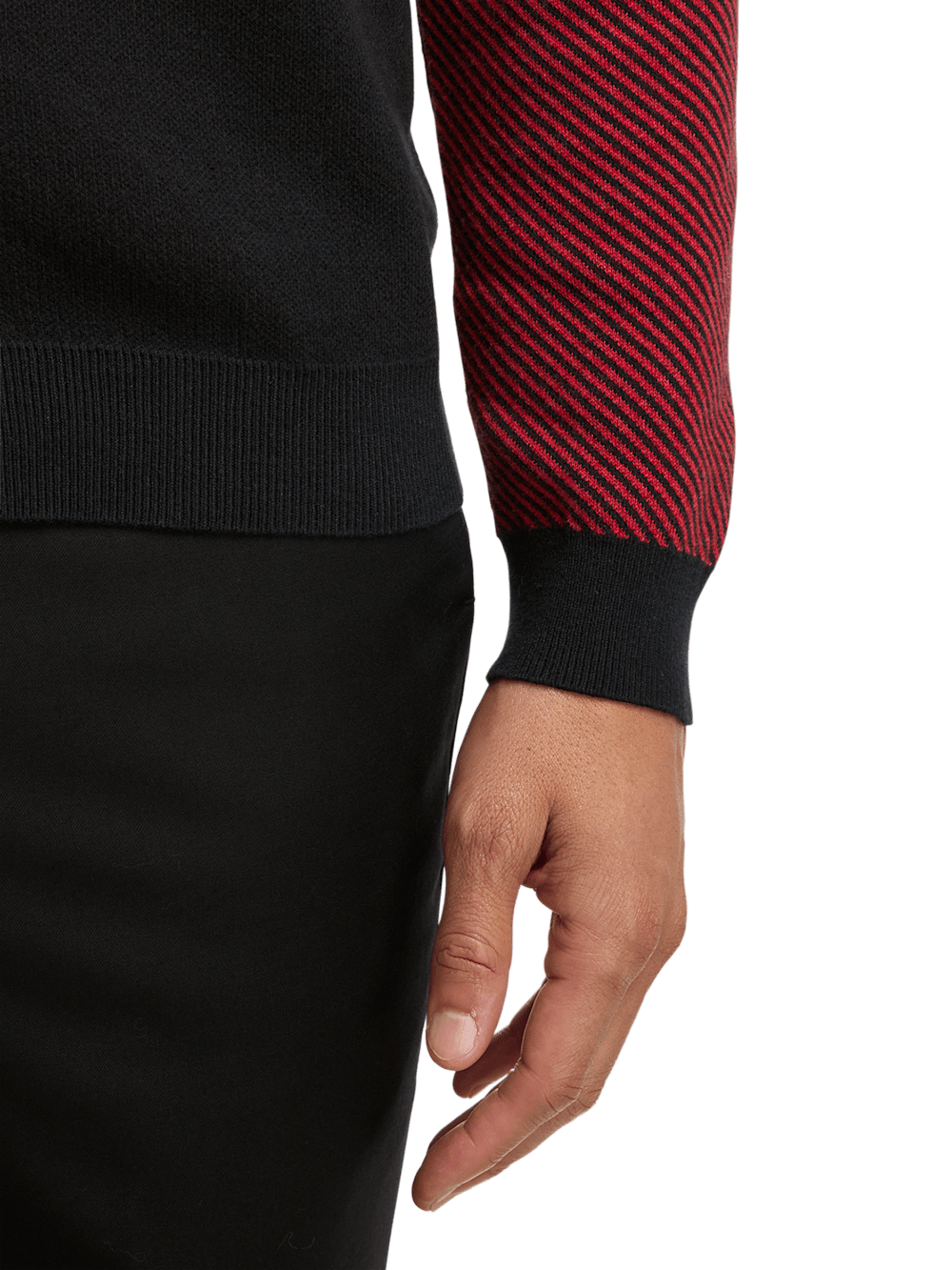 Alternate Image of Cotton Full Zip Mock Neck Sweater-3