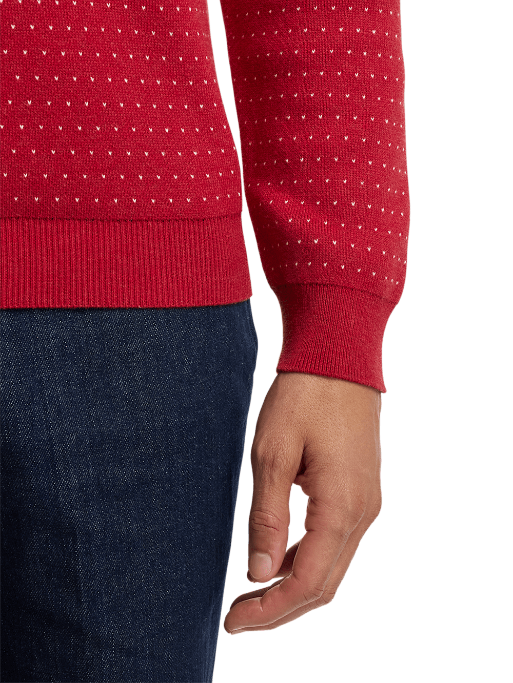 Alternate Image of Cotton Mock Neck Sweater-3