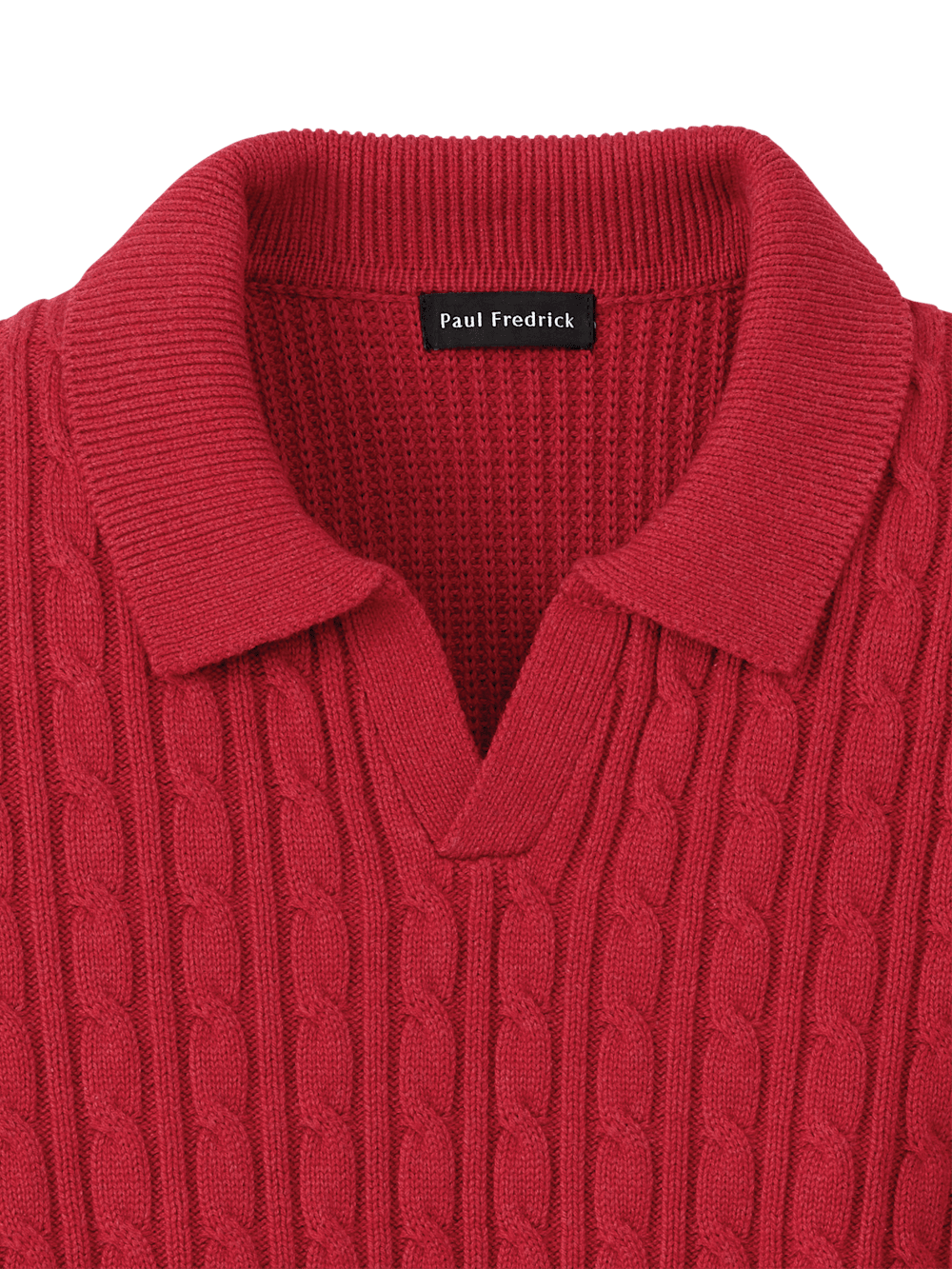 Alternate Image of Cotton Cable V-neck Polo-5