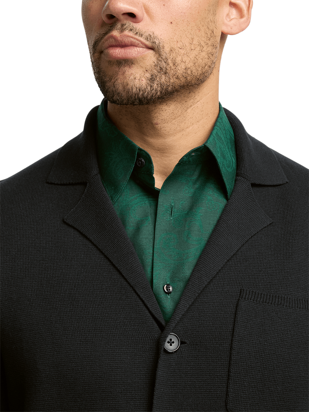 Alternate Image of Cotton Notch Lapel Cardigan Sweater-2