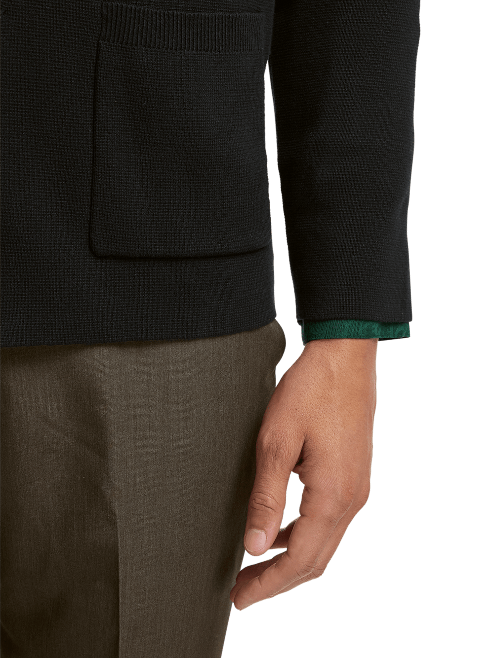 Alternate Image of Cotton Notch Lapel Cardigan Sweater-3