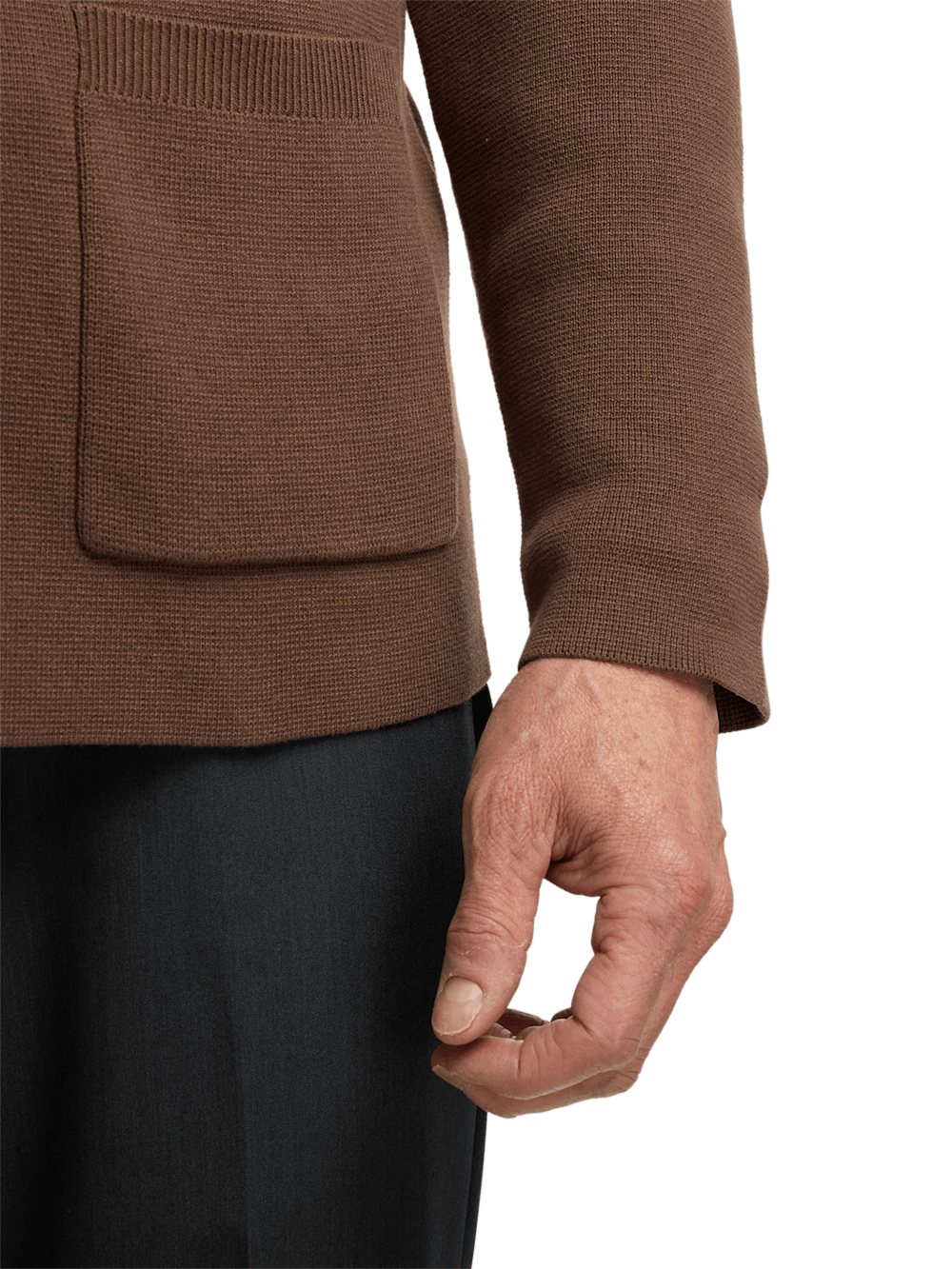 Alternate Image of Cotton Notch Lapel Cardigan Sweater-3