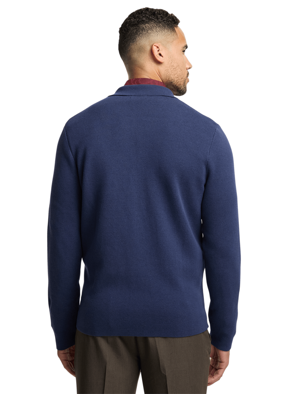 Alternate Image of Cotton Notch Lapel Cardigan Sweater-4