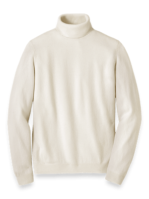 Cashmere Turtleneck Sweater - Ivory