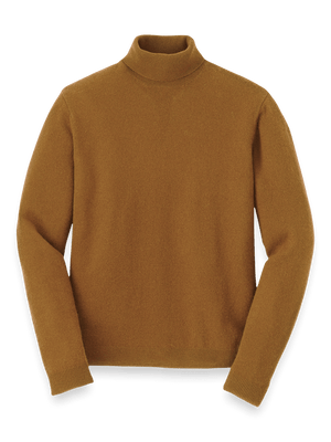 Cashmere Turtleneck Sweater - Brown