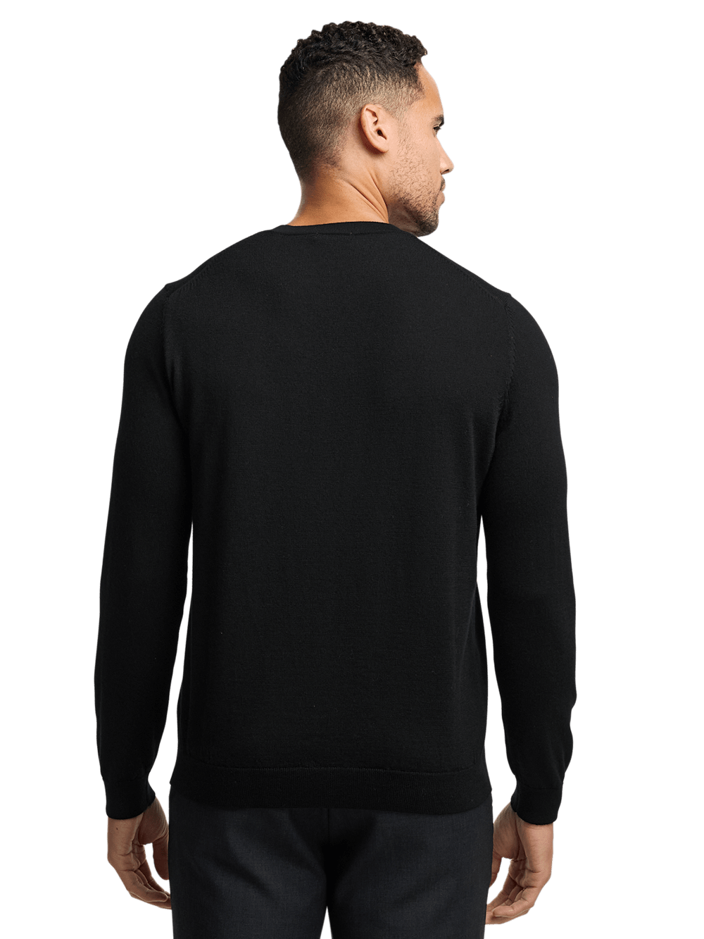 Alternate Image of Merino Wool V-neck Sweater-4