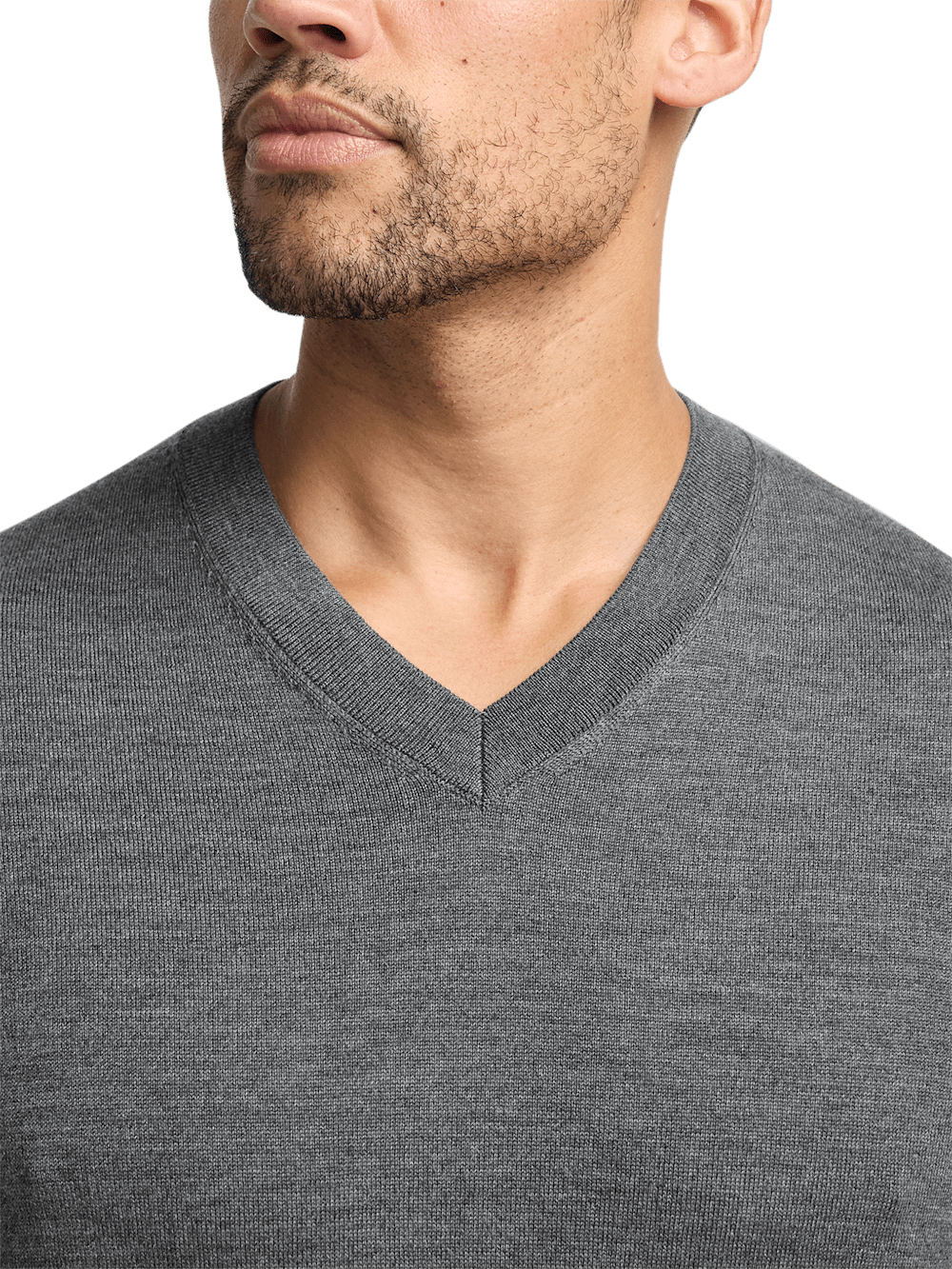 Alternate Image of Merino Wool V-neck Sweater-2