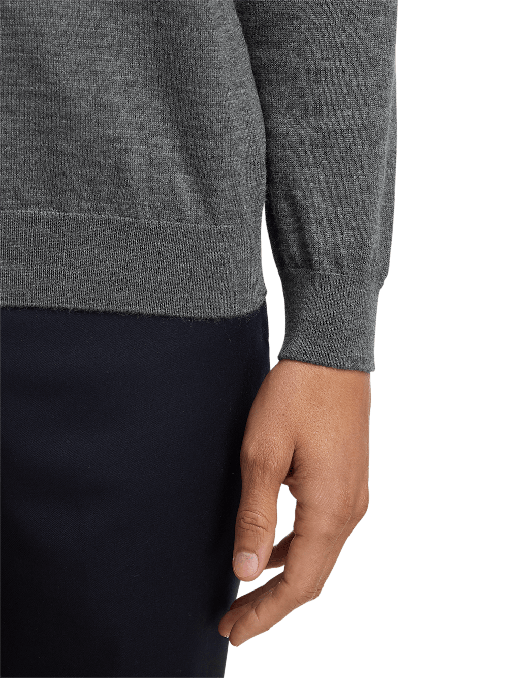 Alternate Image of Merino Wool V-neck Sweater-3