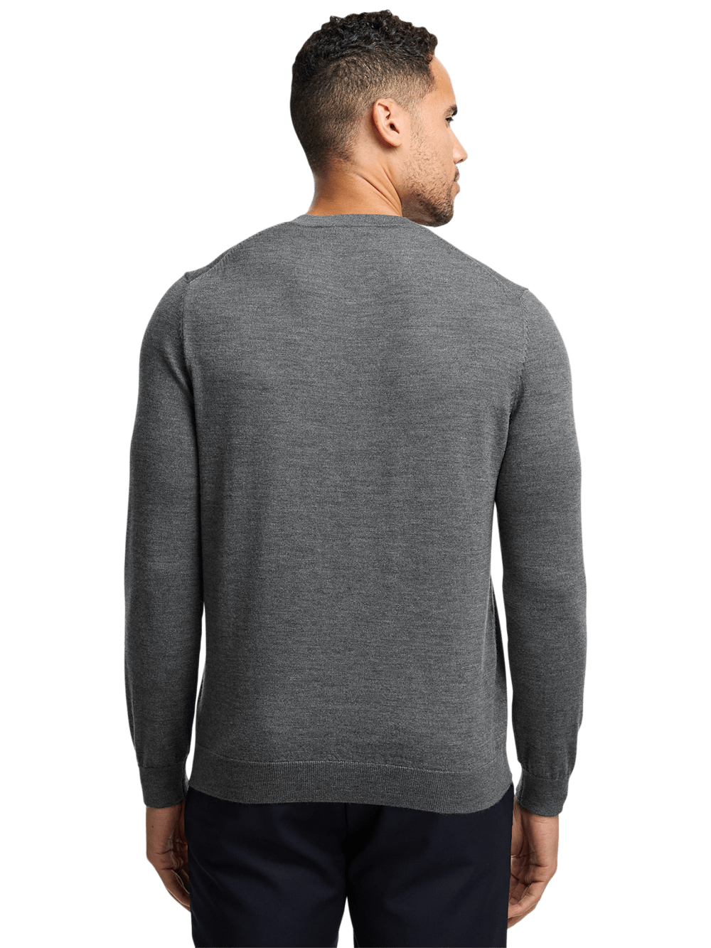 Alternate Image of Merino Wool V-neck Sweater-4