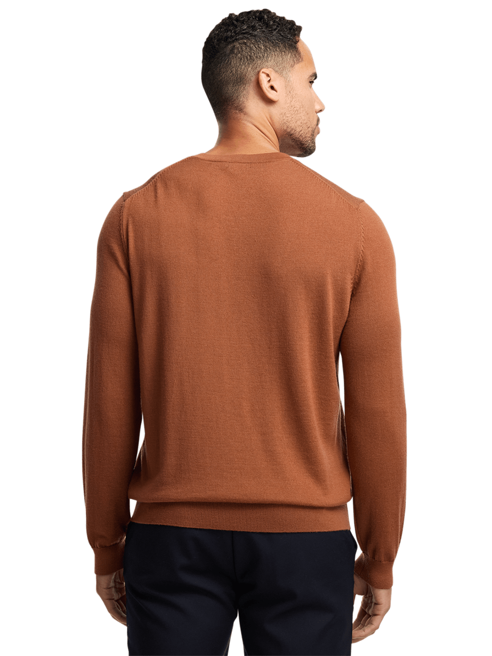 Alternate Image of Merino Wool V-neck Sweater-4