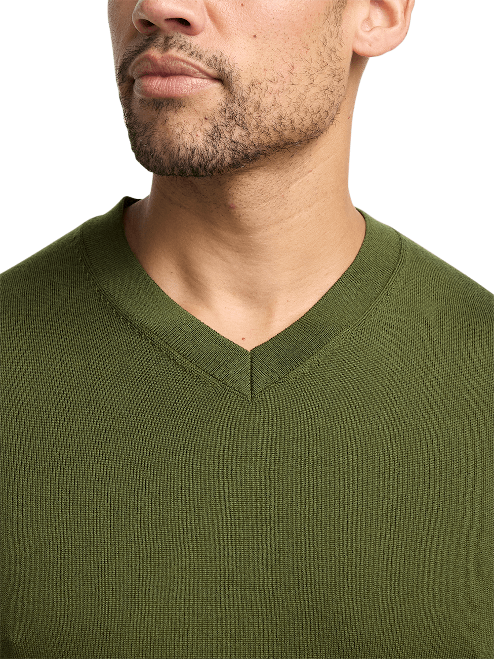 Alternate Image of Merino Wool V-neck Sweater-2