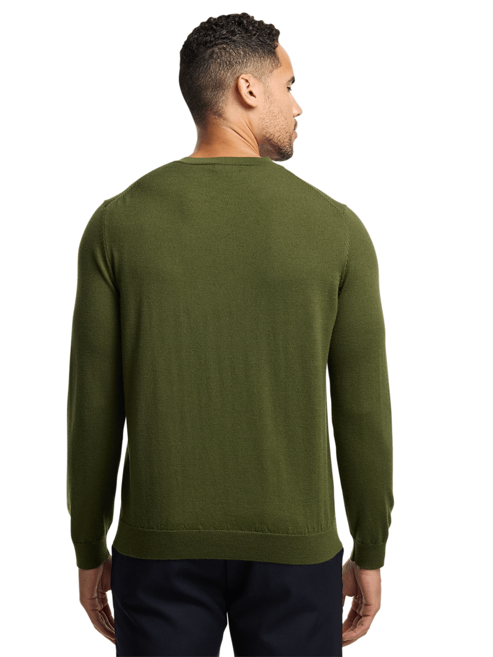 Alternate Image of Merino Wool V-neck Sweater-4