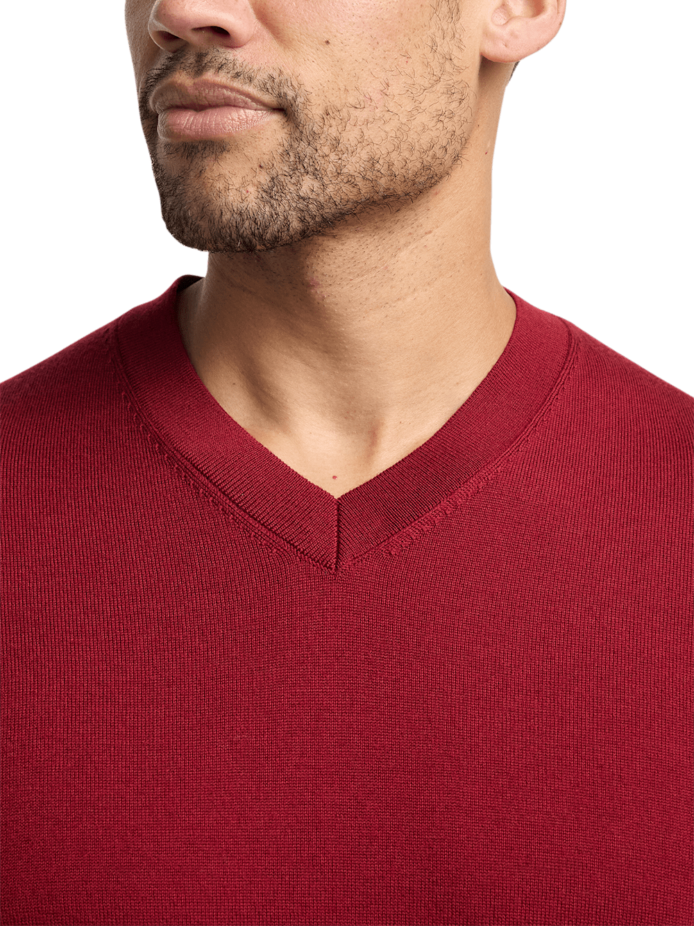 Alternate Image of Merino Wool V-neck Sweater-2