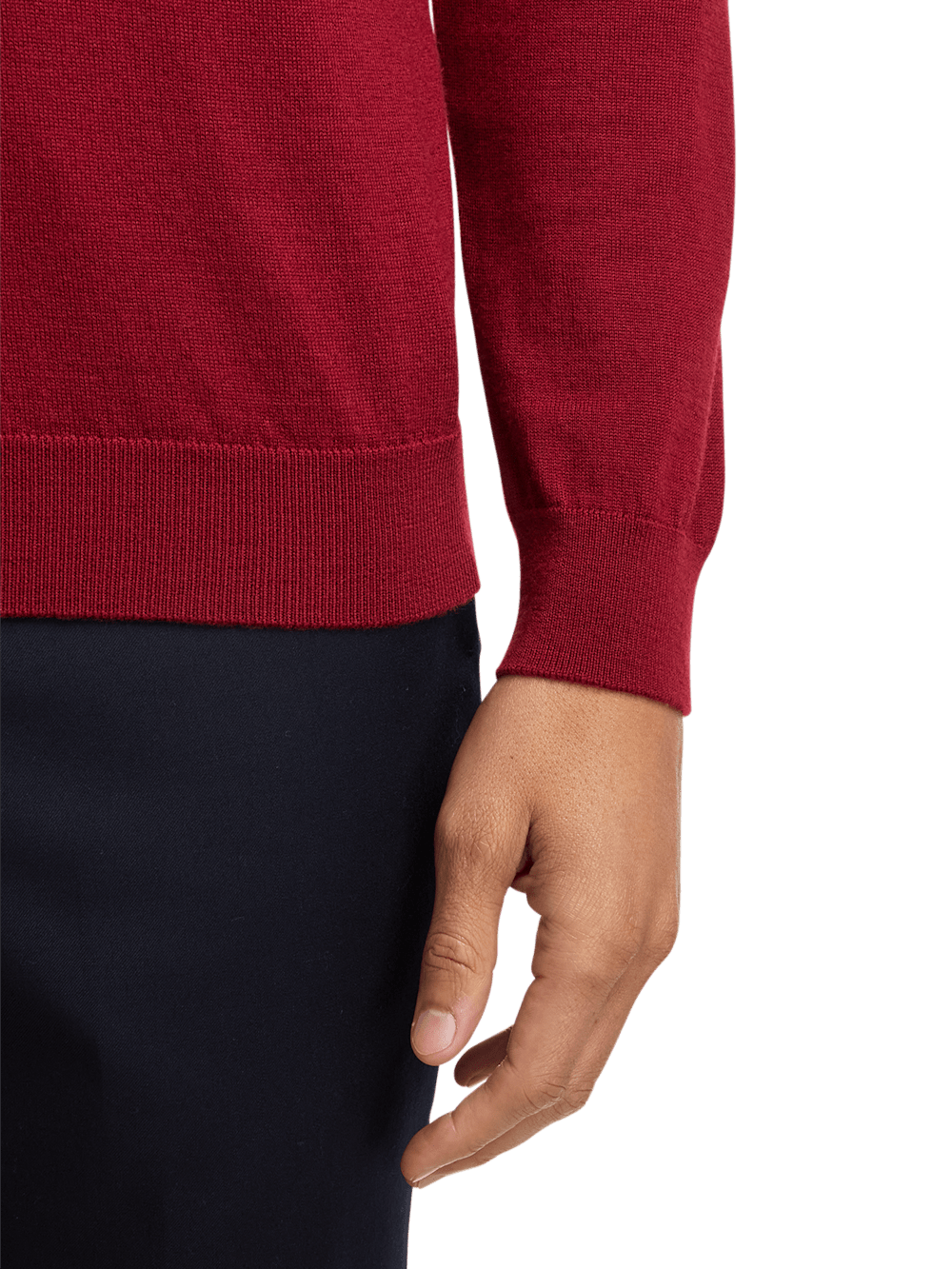 Alternate Image of Merino Wool V-neck Sweater-3