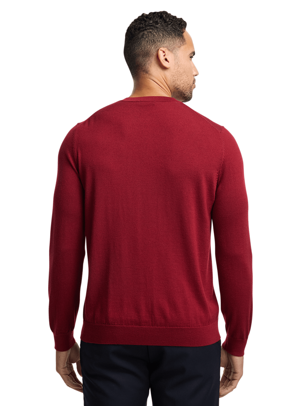 Alternate Image of Merino Wool V-neck Sweater-4