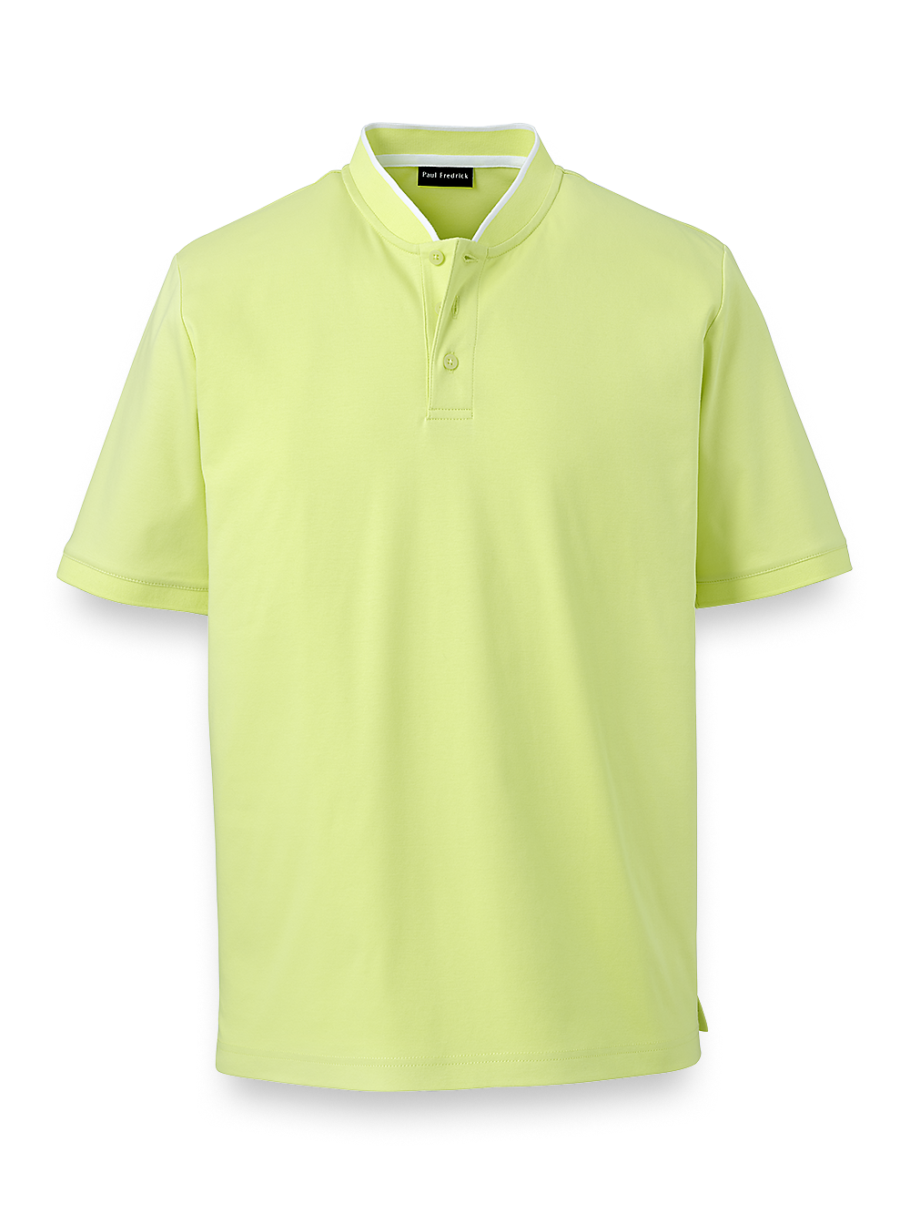 Product Image of Mercerized Cotton Henley-Mint Green