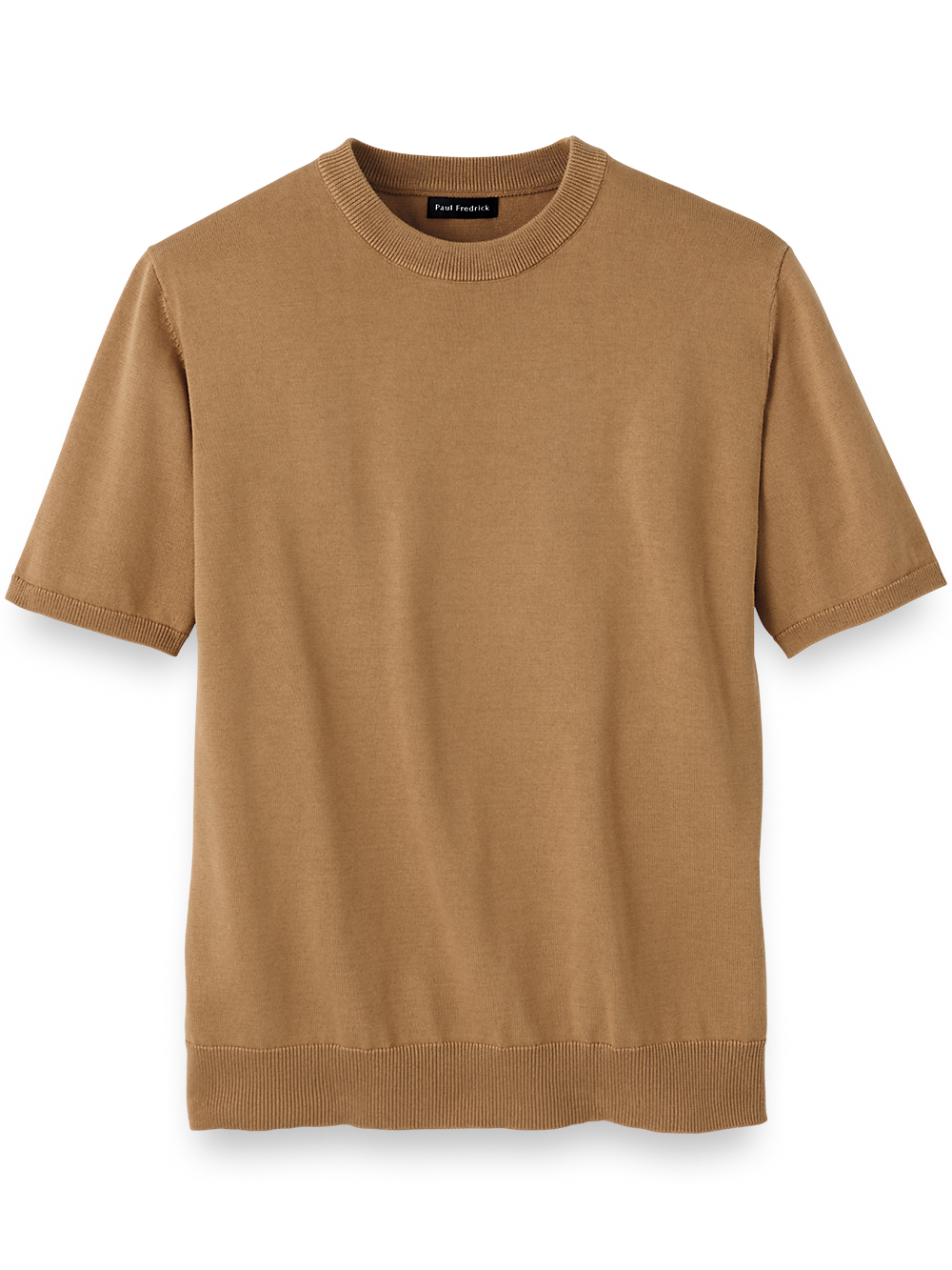 Product Image of Supima Cotton Crew Neck Sweater-Light Brown