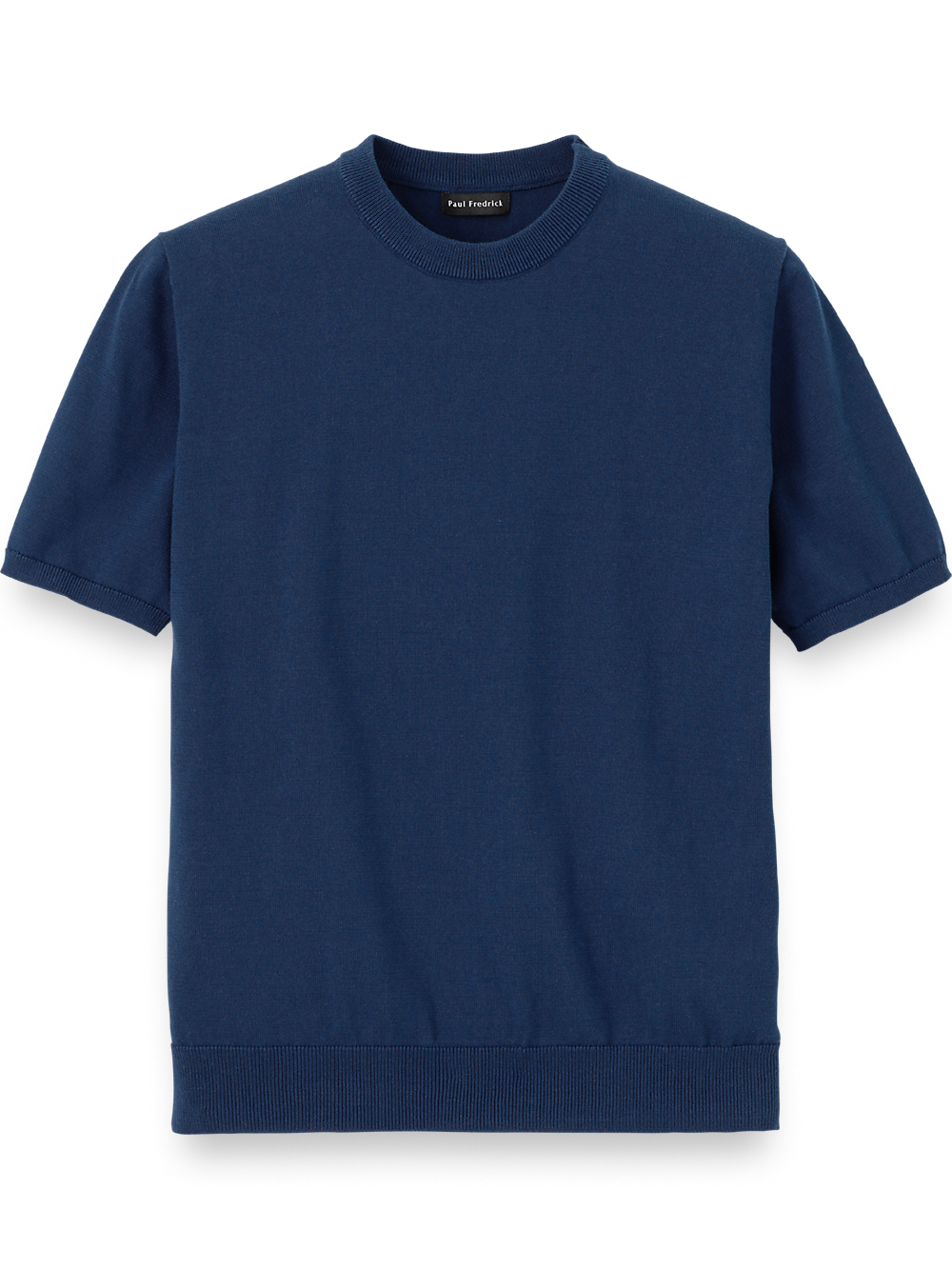 Product Image of Supima Cotton Crew Neck Sweater-Navy