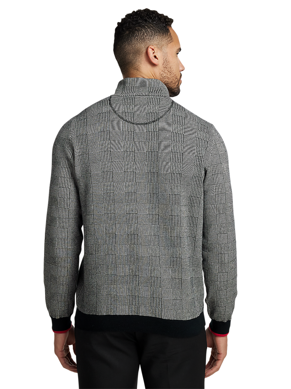 Alternate Image of Cotton Quarter Zip Mock Neck Sweater-4