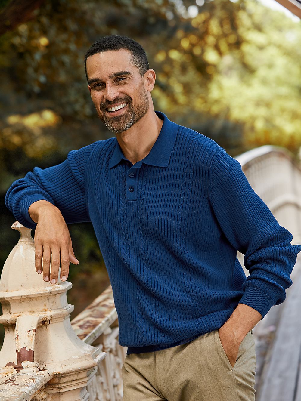 Alternate Image of Cotton Three Button Polo-6