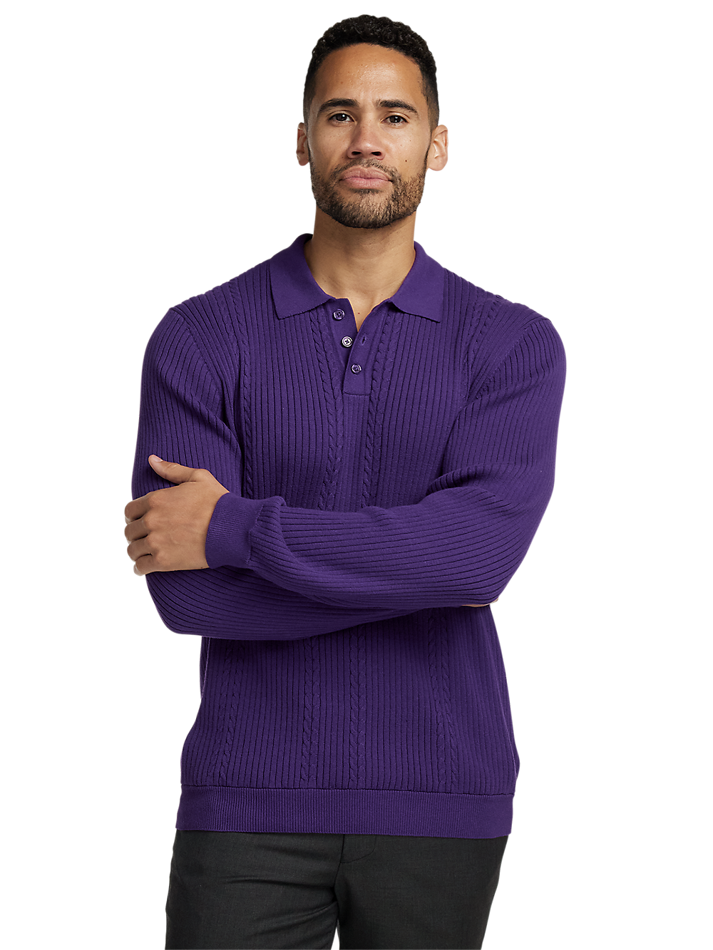 Alternate Image of Cotton Three Button Polo-1