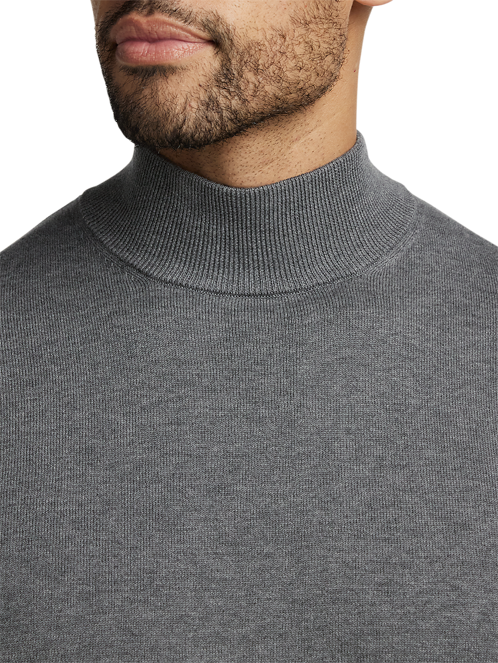 Alternate Image of Supima Cotton Mock Neck Sweater-2