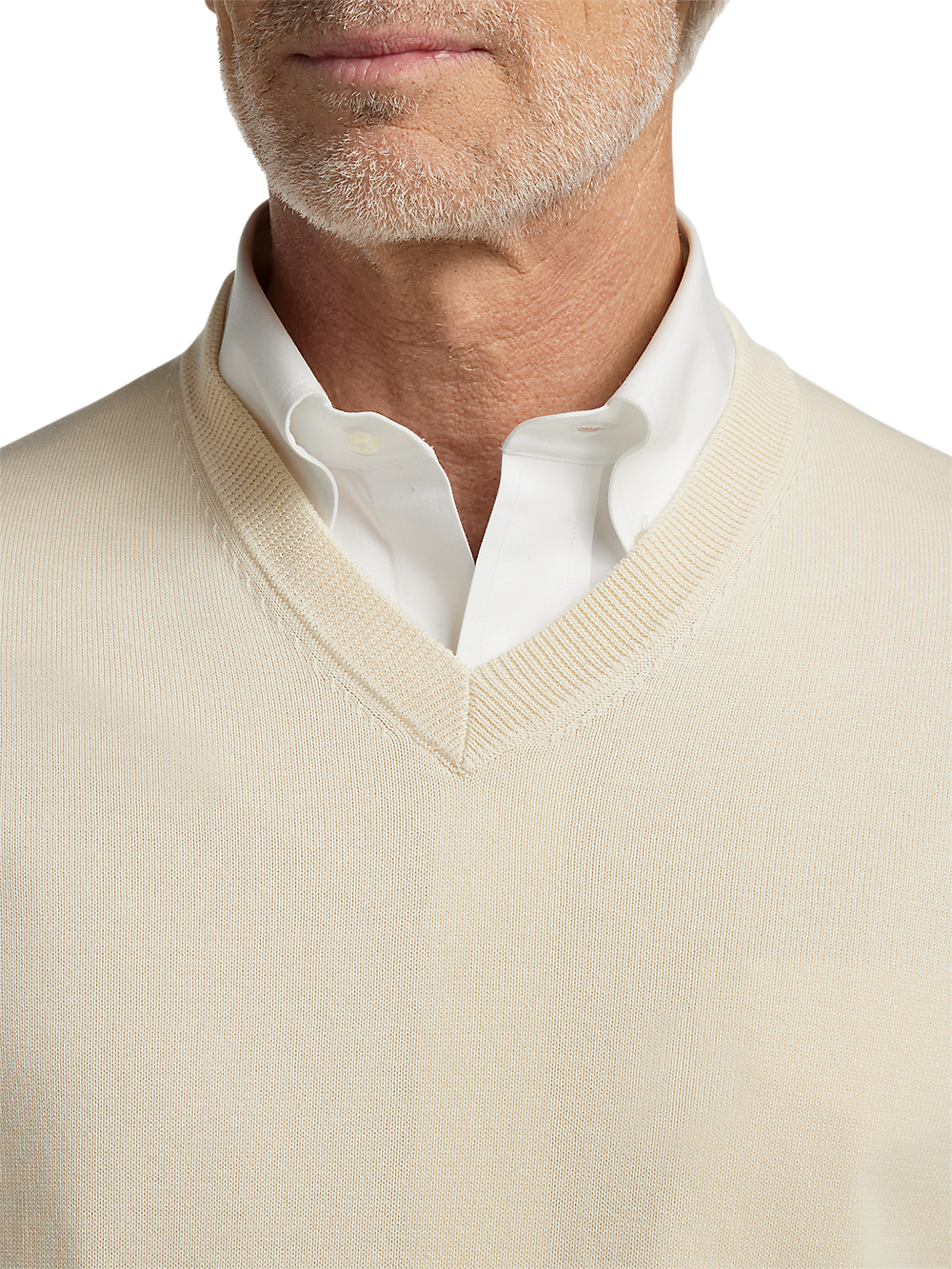 Alternate Image of Supima Cotton V-neck Sweater-2