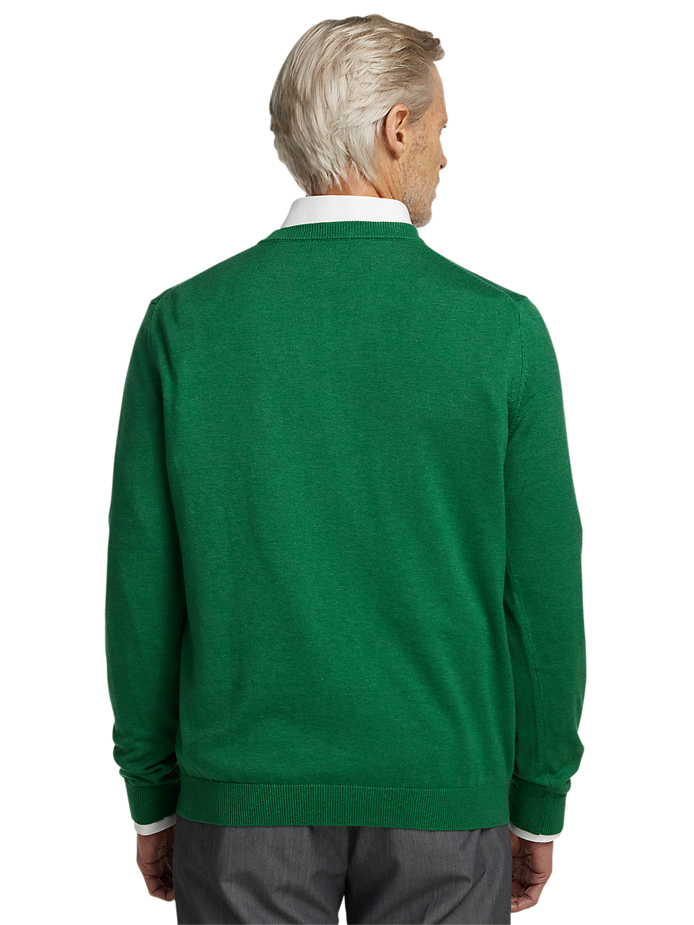 Alternate Image of Supima Cotton V-neck Sweater-4