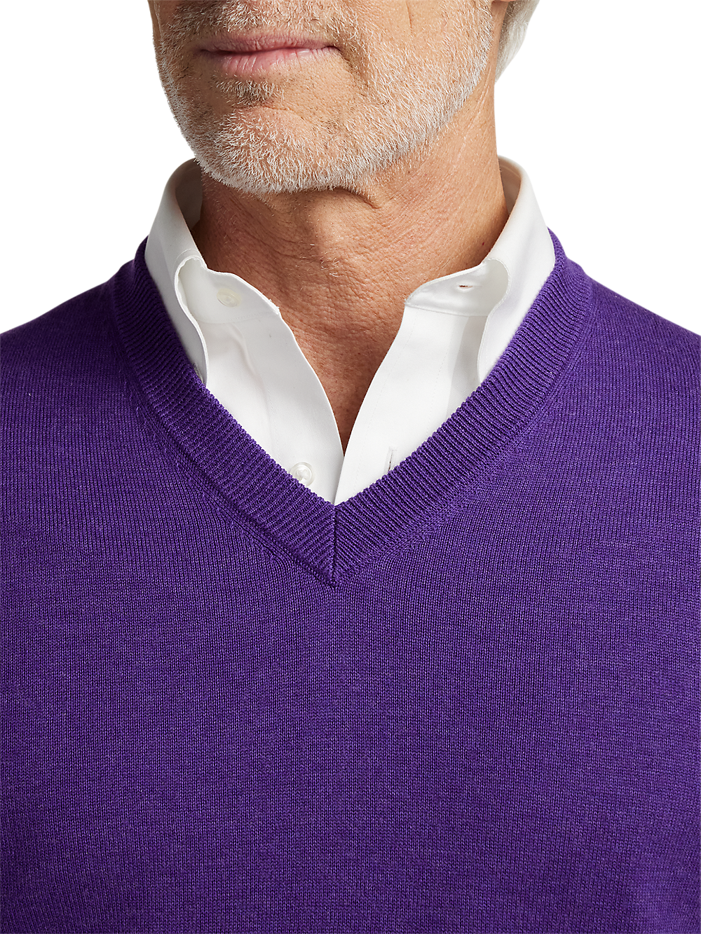 Alternate Image of Supima Cotton V-neck Sweater-2