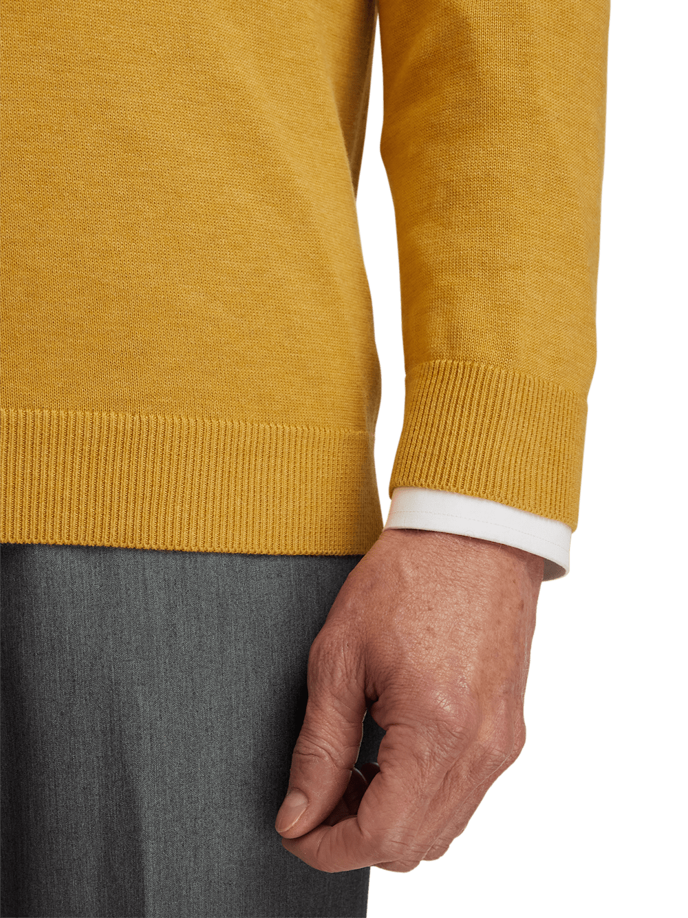 Alternate Image of Supima Cotton V-neck Sweater-3